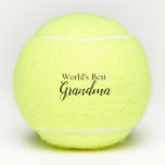 World's Best Grandma Tennis Balls<br><div class="desc">Show how much you love your grandma with this meaningful gift. This design features a heartfelt sentiment and custom typography.</div>