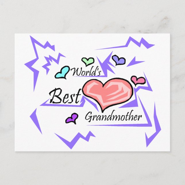 World's Best Grandmother Postcard (Front)