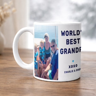 Worlds Best Grandpa 2 Photo Keepsake Coffee Mug