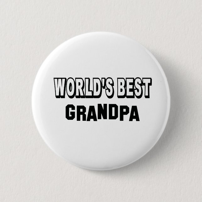 World's best Grandpa Button (Front)