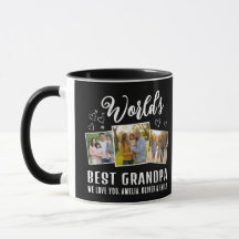 World's Best Grandpa Custom 3 Photo Collage