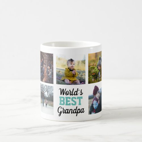 Worlds Best Grandpa Custom Photo Mug