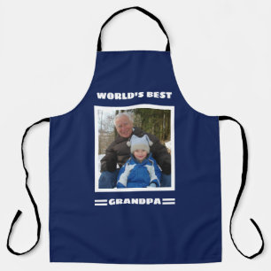 World's Best Grandpa Custom Photo Personalized Apron