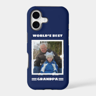 World's Best Grandpa Custom Photo Personalized iPhone 17 Case