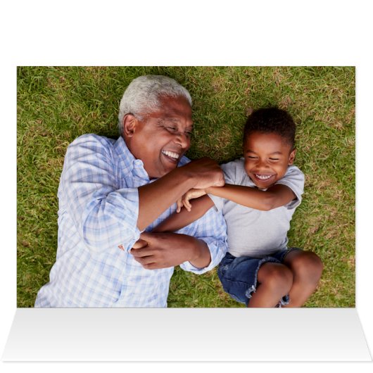 World's Best Grandpa Father's Day Photo Card (Inside Horizontal (Top))