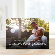 World's Best Grandpa Father's Day Photo Card