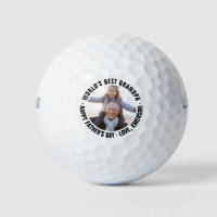 World's Best Grandpa Father's Day Photo Golf Balls