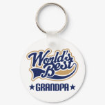 Worlds Best Grandpa Gift Keychain