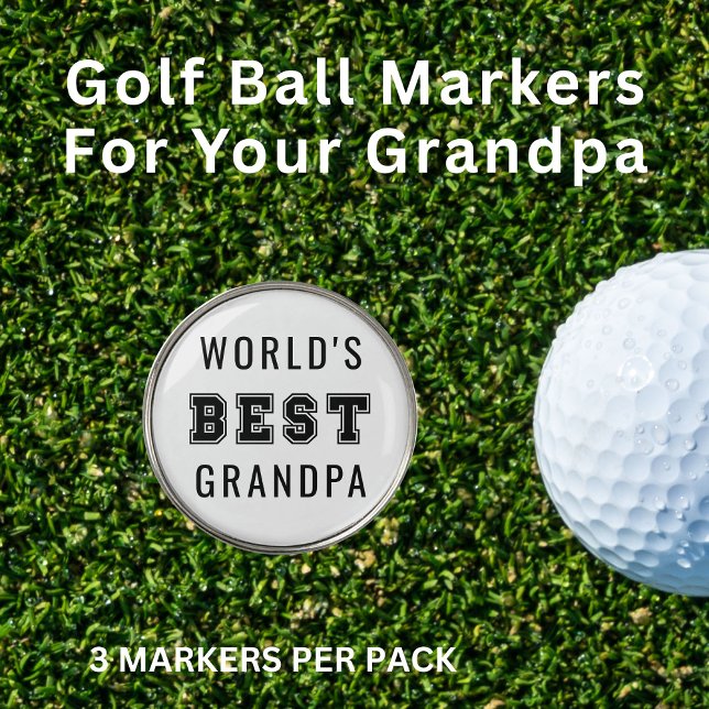 World's Best Grandpa Golf Ball Marker (Creator Uploaded)