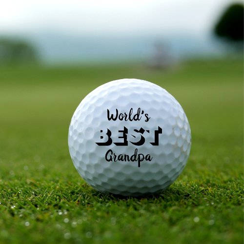 Worlds Best Grandpa Golf Balls