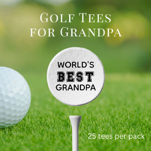 World's Best Grandpa Golf Tees