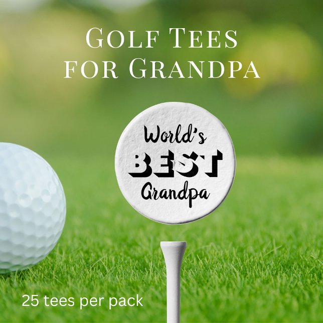 World's Best Grandpa Golf Tees (Creator Uploaded)