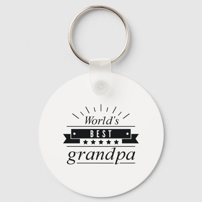 World's Best Grandpa Keychain (Front)
