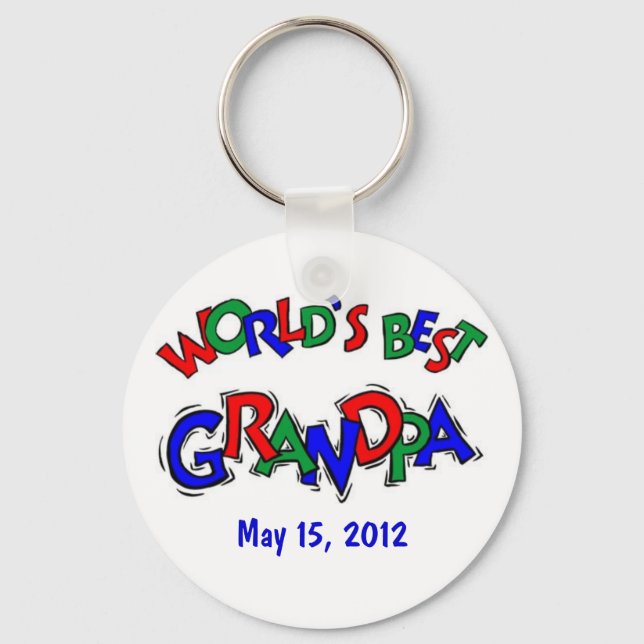 World's Best Grandpa Keychain (Front)