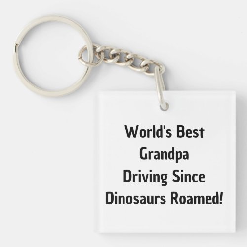 Worlds Best Grandpa Keychain