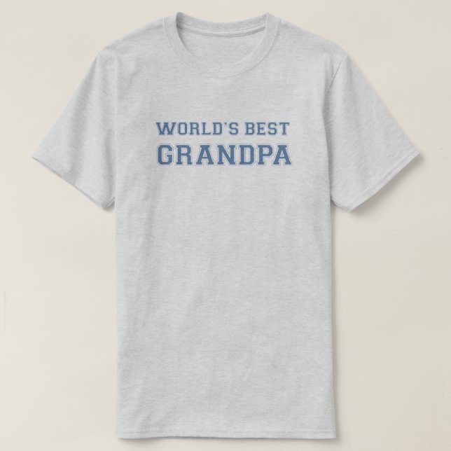 World's Best Grandpa T-Shirt (Design Front)
