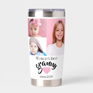 Worlds Best Granny Since Year 3 Photo Cute  Insulated Tumbler