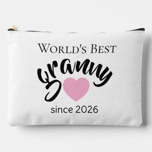 Worlds Best Granny Since Year Photo Cute  Accessory Pouch