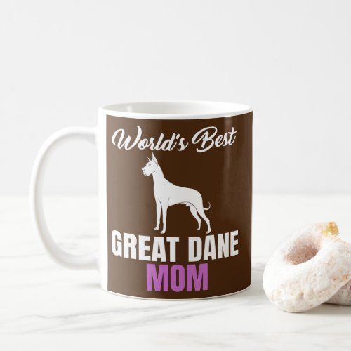 Worlds Best Great Dane Mom Sarcastic Big dog Coffee Mug