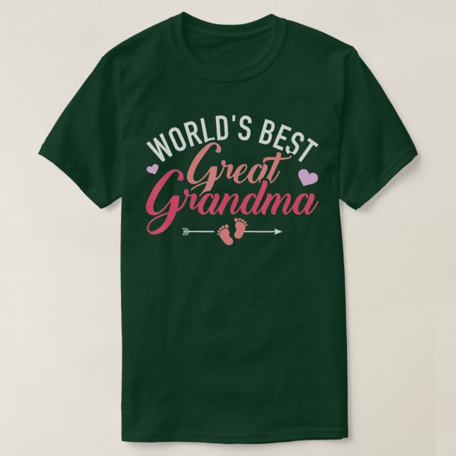 Worlds best great grandma  T-Shirt (Design Front)