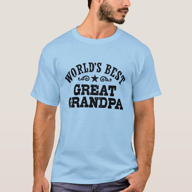 World's Best Great Grandpa T-Shirt (Front)