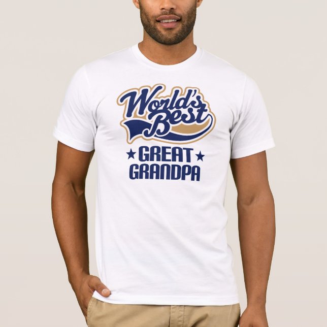 Worlds Best Great Grandpa T-Shirt (Front)