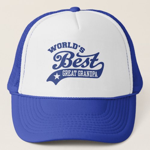 Worlds Best Great Grandpa Trucker Hat