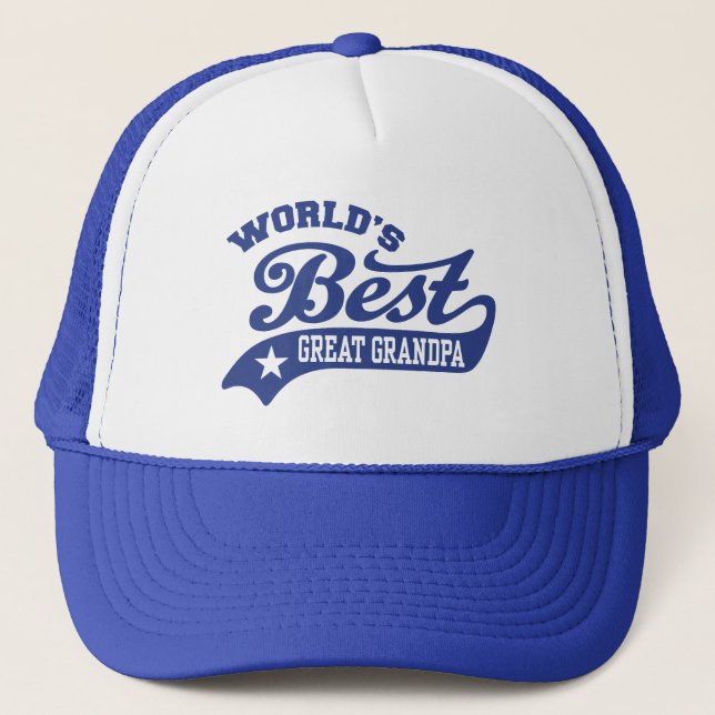 World's Best Great Grandpa Trucker Hat (Front)
