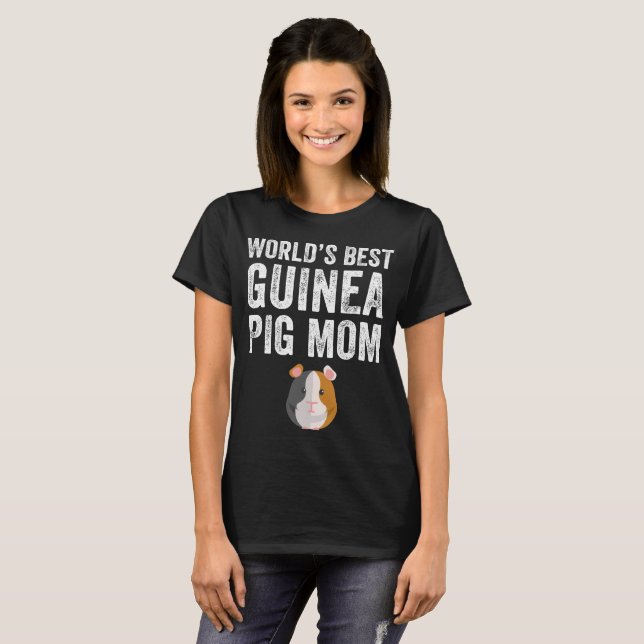 World's best guinea pig mom T-Shirt (Front Full)