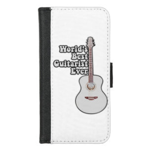 World's best guitarist ever. vintage colorful iPhone 8/7 wallet case