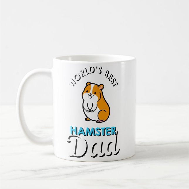 World's Best Hamster Dad Coffee Mug (Left)