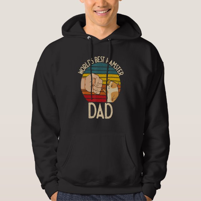 World's Best Hamster Dad Costume For Animal Lovers Hoodie (Front)