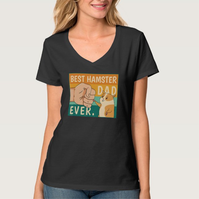 World's Best Hamster Dad Costume For Animal Lovers T-Shirt (Front)