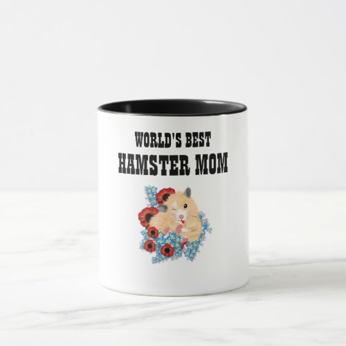 Worlds Best Hamster MOM _ Syrian Golden Honey Cute Mug