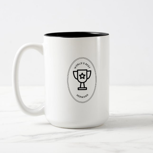World's best Hermano Two-Tone Coffee Mug (Left)