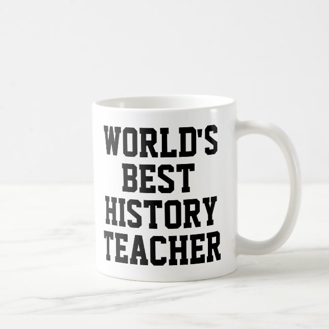 World's Best History Teacher Gift Mug (Right)