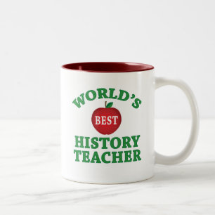 World's Best History Teacher Two-Tone Coffee Mug