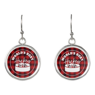 World's Best Hockey Mom Earrings