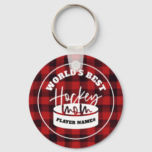 World's Best Hockey Mom Hockey Key Chain