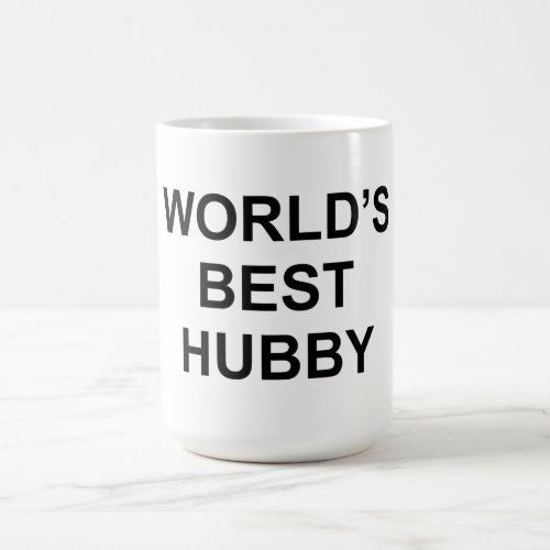 Worlds Best Hubby  Husband Coffee Mug