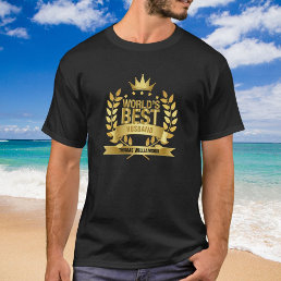 World&#39;s Best Husband 5 Gold Stars T-Shirt