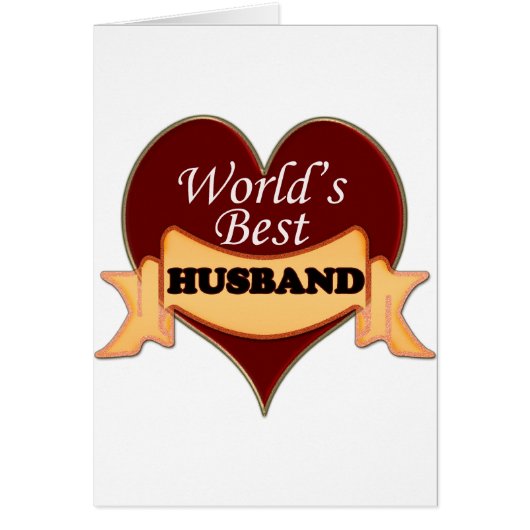 World's Best Husband Cards (Front)