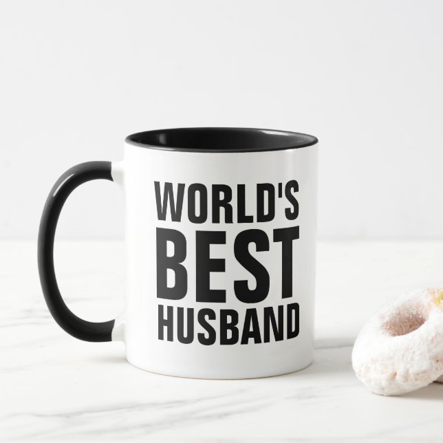 WORLD'S BEST HUSBAND COFFEE MUGS (With Donut)