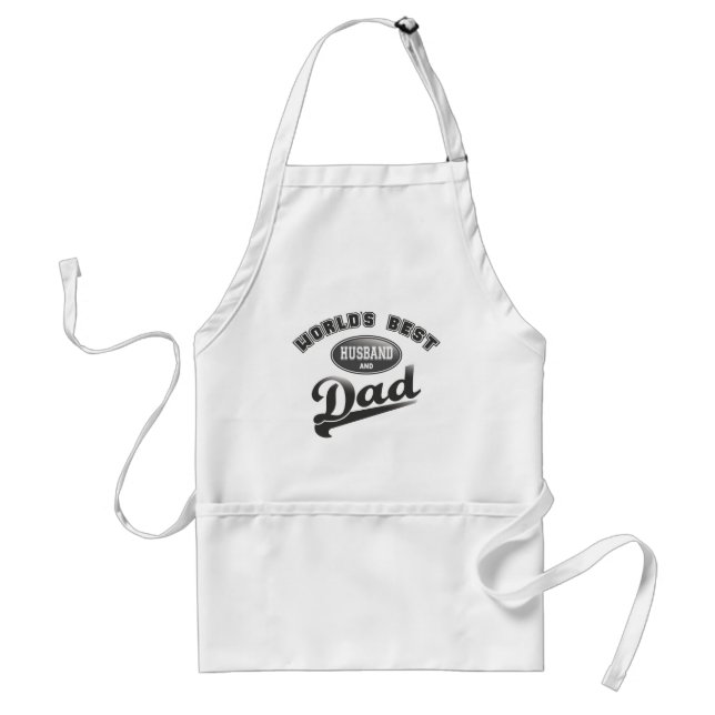 World's Best Husband & Dad Adult Apron (Front)
