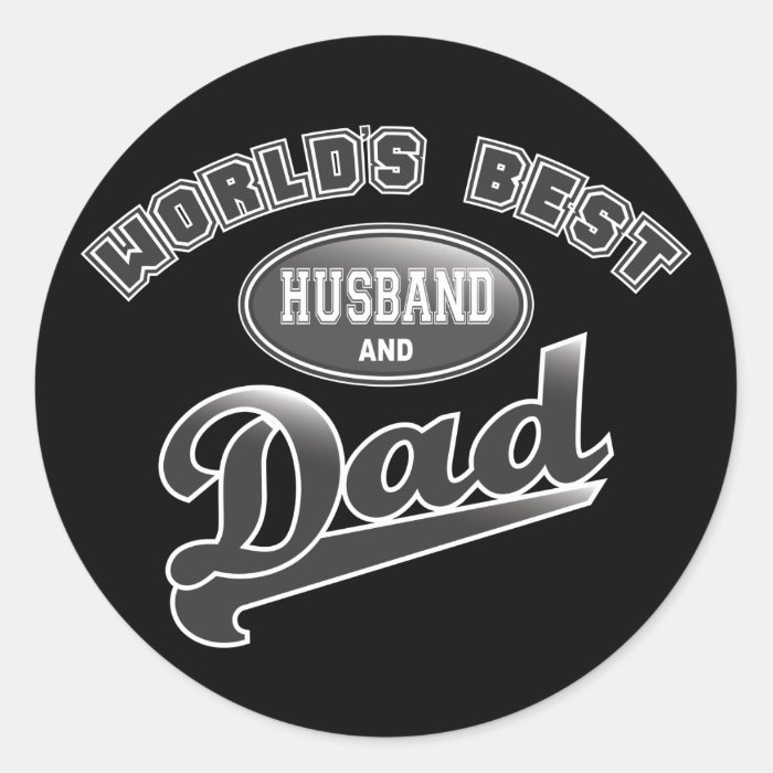 World's Best Husband & Dad Sticker