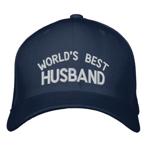 Worlds Best Husband Embroiderd Hat
