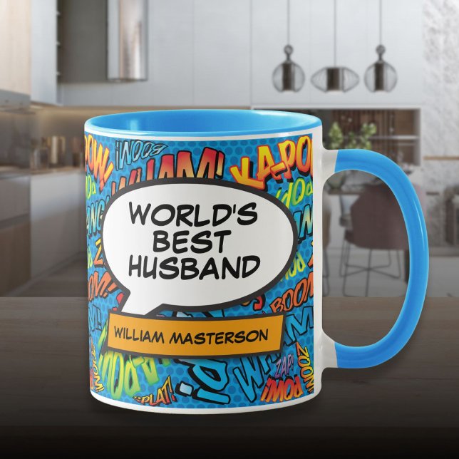 World's Best Husband Fun Personalised Name Mug (World's Best Husband Fun Personalised Name Mug)