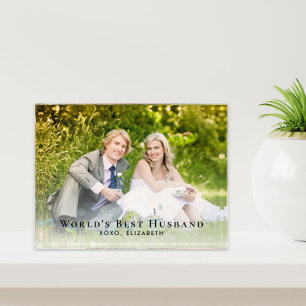 World's Best Husband Photo Paperweight