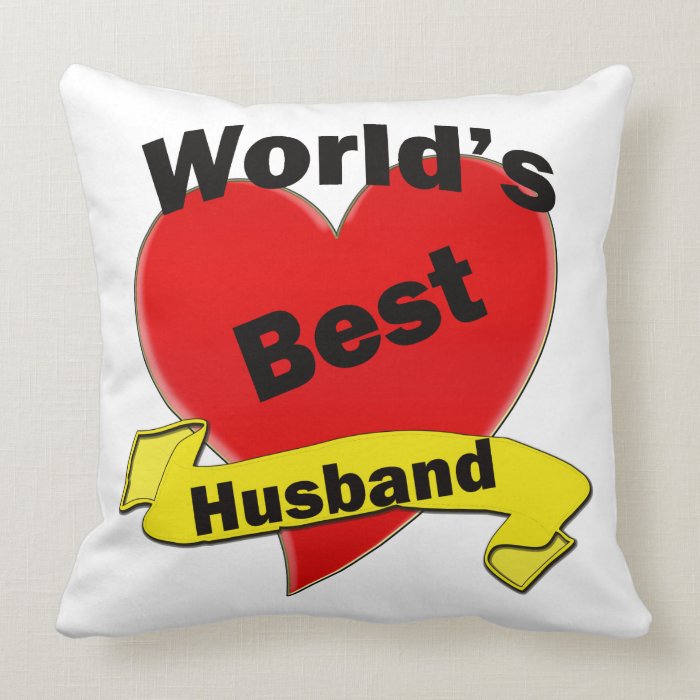 World's Best Husband Pillows