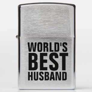 WORLD'S BEST HUSBAND ZIPPO LIGHTERS